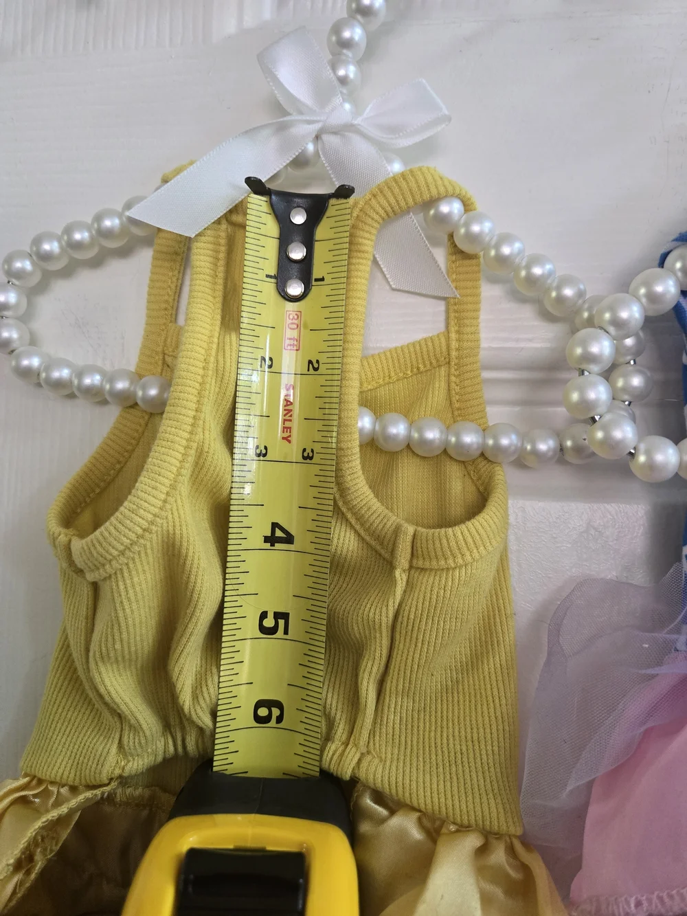 Yellow Ruffled Princess Dog Dress — Mermaid Dog Dress (Set of 2)
